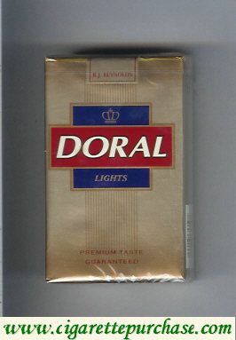 Doral Premium Taste Guaranteed Lights cigarettes soft box